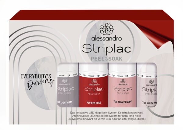 alessandro international Nagellack-Set »STRIPLAC SET EVERYBODY`S DARLING«