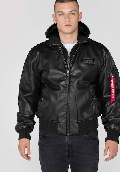 Alpha Industries Lederjacke »Alpha Industries Men - Leather & Faux Jackets MA-1 D-Tec FL«