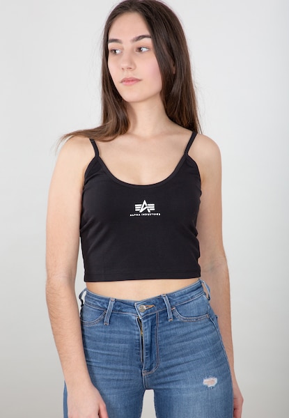 Alpha Industries Muscleshirt »Alpha Industries Women - Tank Tops Basic Crop-Top SL Wmn«