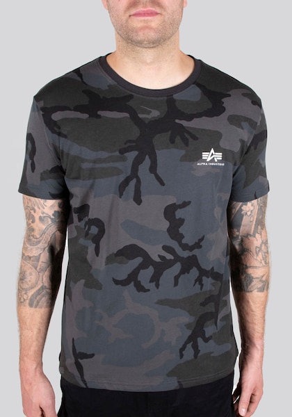 Alpha Industries Rundhalsshirt »Backprint T Camo«