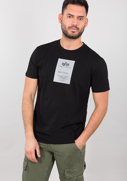 Alpha Industries T-Shirt »Alpha Industries Men - T-Shirts Reflective Label T«