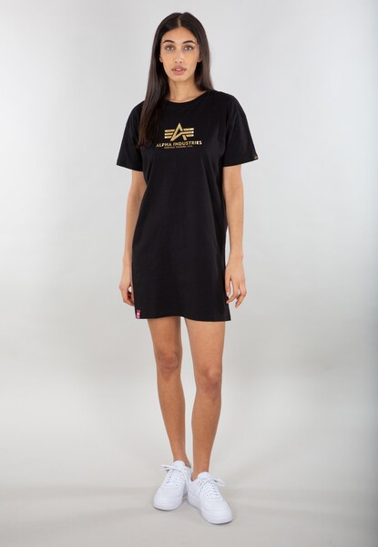 Alpha Industries T-Shirt »Alpha Industries Women - T-Shirts Basic T Long Foil Print Wmn«