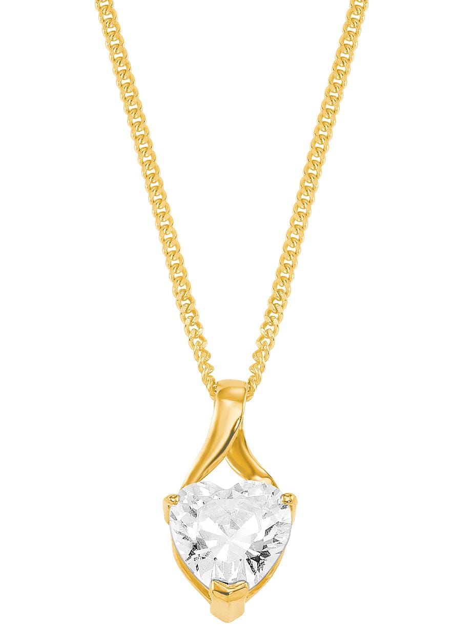 Amor Kette mit Anhänger »Schmuck Geschenk Halskette Herz LIEBE 2014209 Gold 585«