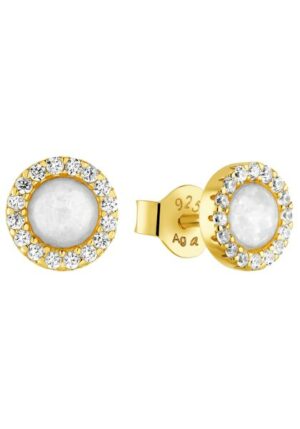 Amor Paar Ohrstecker »Golden Opal