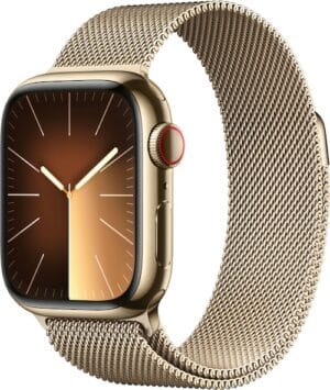 Apple Smartwatch »Watch Series 9 GPS + Cellular 41mm Edelstahl«