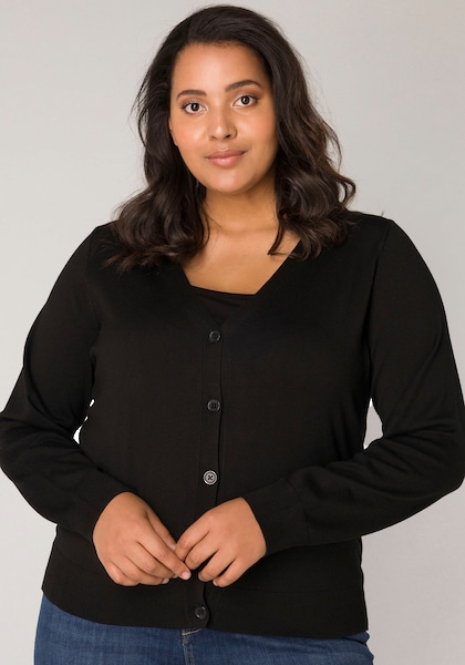 Base Level Curvy Cardigan »BAS-YVONNE«