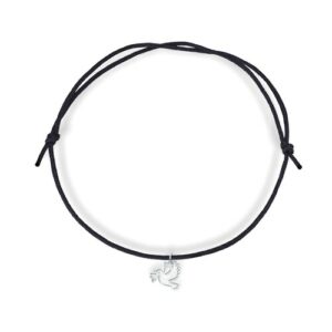 Beka&Bell Armband »925 Sterling Silber Glänzend Taube Textil 14-28cm«