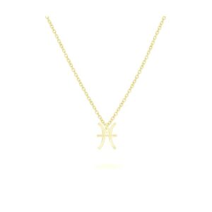 Beka&Bell Kette mit Anhänger »925-Sterling Silber vergoldet Glänzend 42cm Fische«
