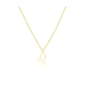 Beka&Bell Kette mit Anhänger »925-Sterling Silber vergoldet Glänzend 42cm Löwe«