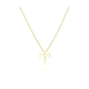 Beka&Bell Kette mit Anhänger »925-Sterling Silber vergoldet Glänzend 42cm Widder«