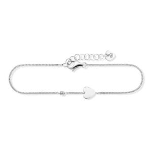 CAÏ Armband »925/- Sterling Silber rhodiniert Zirkonia Herz«