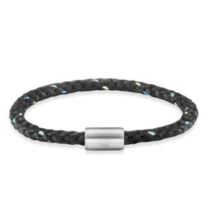 CAÏ Armband »Edelstahl Textil schwarz 23cm«