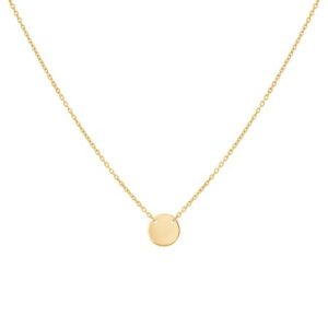 CAÏ Collierkettchen »925 Sterling Silber gelb vergoldet Plättchen Boho small«
