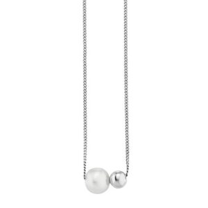 CAÏ Collierkettchen »925/- Sterling Silber rhodiniert Perle«