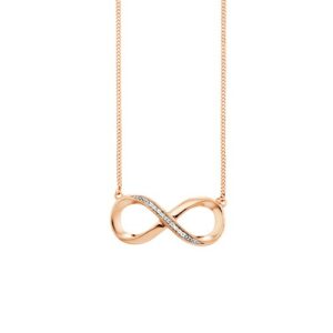 CAÏ Collierkettchen »925/- Sterling Silber rotvergoldet Topas«