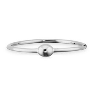 CAÏ Fingerring »925/- Sterling Silber rhodiniert Kugel«