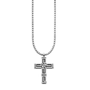CAÏ Kette mit Anhänger »925/- Sterling Silber rhodiniert Kreuz«