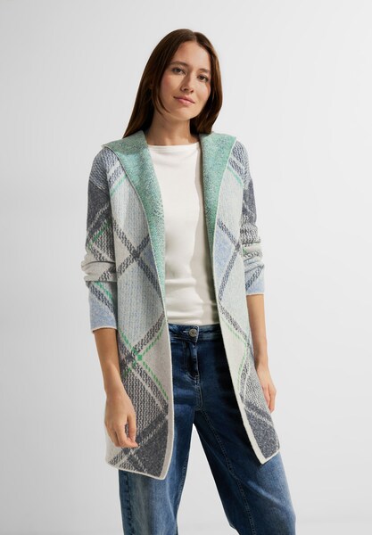 Cecil Kapuzenstrickjacke »Open Cosy Jacquard Cardigan«