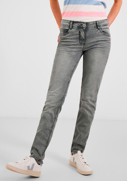 Cecil Slim-fit-Jeans »Style NOS Scarlett Grey«