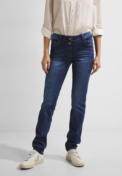 Cecil Slim-fit-Jeans »Style Scarlett Mid Blue«