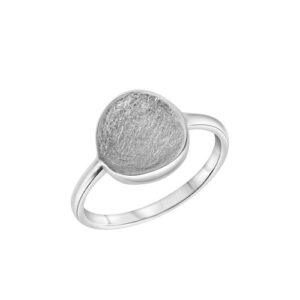 CELESTA Fingerring »925 Silber rhodiniert eismatt«