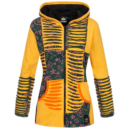 DEPROC Active Fleecejacke »Patchwork Multicolor NUNAVUT II NEW FLOWER POWER«