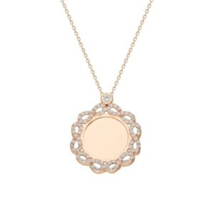 dKeniz Kette mit Anhänger »925 Silber rose vergoldet Glänzend 38+3cm Zirkonia Weiß«