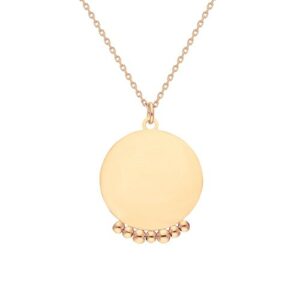 dKeniz Kette mit Anhänger »925/- Sterling Silber rosevergoldet Glänzend 45+8cm«