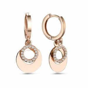 dKeniz Paar Creolen »925/- Sterling Silber rosévergoldet«