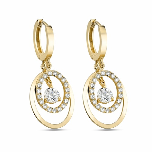 dKeniz Paar Ohrhänger »925/- Sterling Silber vergoldet Royal Ohrring«