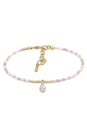 Elli Armband »Beads Trend Basic Mondstein 925 Sterling Silber«