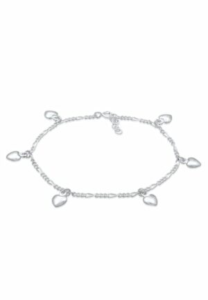 Elli Armband »Bettelarmband Figaro Herz Anhänger 925er Silber«