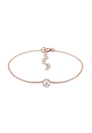 Elli Armband »Solitär Erbskette Kristalle 925 Silber«