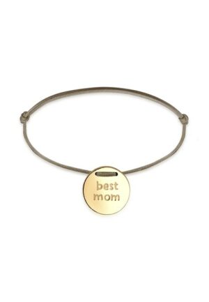 Elli Armband »Wording Muttertag Best Mom Nylon Trend 925 Silber«