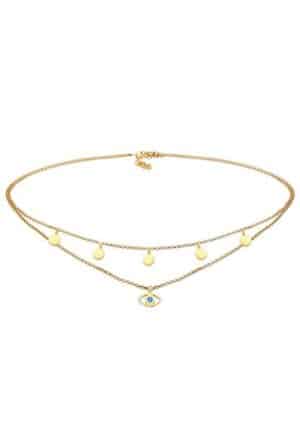 Elli Collier »Choker Evil Eye Kristalle 925 Silber«