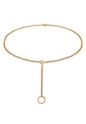 Elli Collierkettchen »Choker Y-kette mit Kreis 925 Silber«