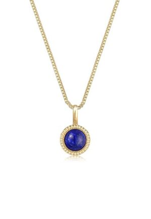 Elli Collierkettchen »Vintage Boho Look Lapislazuli Edelstein 925 Silber«