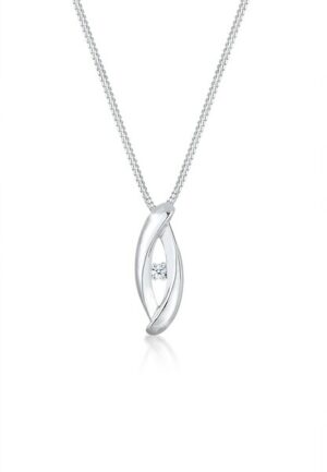 Elli DIAMONDS Collierkettchen »Infinity Klassik Diamant (0.03 ct.) 925 Silber«