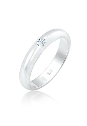 Elli DIAMONDS Verlobungsring »Solitär Verlobung Diamant (0.06 ct.) 925er Silber«