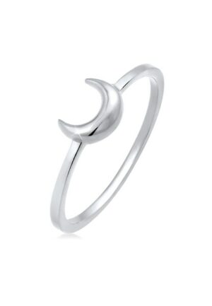 Elli Fingerring »Halbmond Mond Astro Basic 925 Silber«