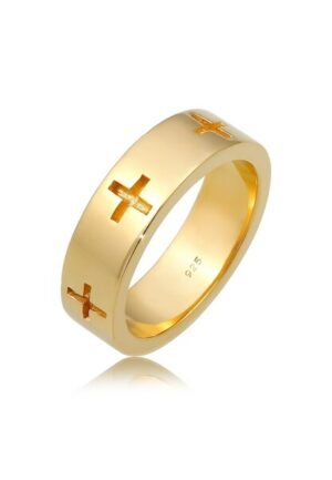 Elli Fingerring »Kreuz Cut Out Bandring Religiös Glaube 925 Silber«