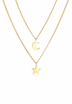 Elli Gliederkette »Layer Stern Mond Astro 925 Silber«