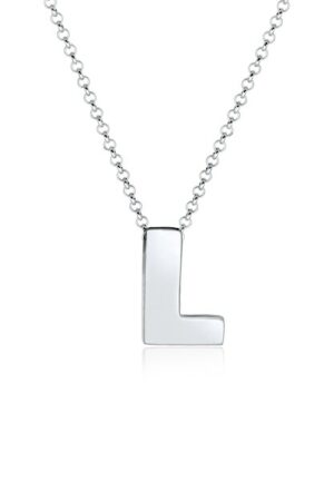 Elli Kette mit Anhänger »Buchstabe L Initialen Trend Minimal 925 Silber«