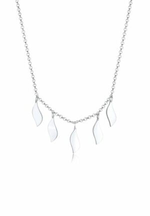 Elli Kette mit Anhänger »Erbskette Feder Anhänger Boho Festival 925 Silber«