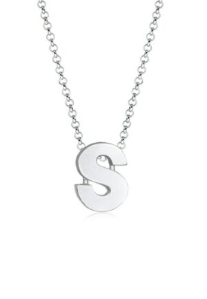 Elli Kette mit Anhänger »Femme Pendentif Lettre S Initiale - (925/1000) Argent«