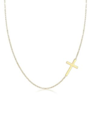 Elli Kette mit Anhänger »mit Kreuz Schlicht 925 Sterling Silber«