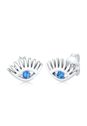 Elli Paar Ohrstecker »Evil Eye Kristalle 925 Sterling Silber«