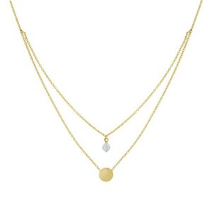 Fascination by Ellen K. Collierkettchen »Gold 375 zweifarbig Zirkonia«