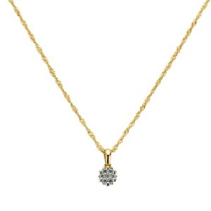 Fascination by Ellen K. Kette mit Anhänger »375/- Gelbgold zweifarbig Zirkonia«