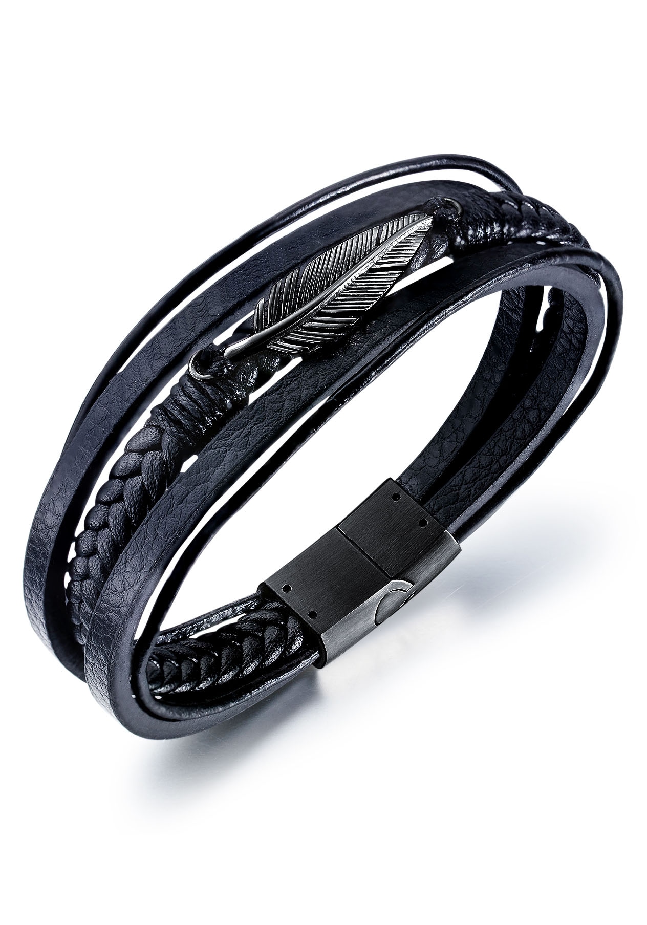 Firetti Armband »Schmuck Geschenk Armschmuck Armkette Feder«